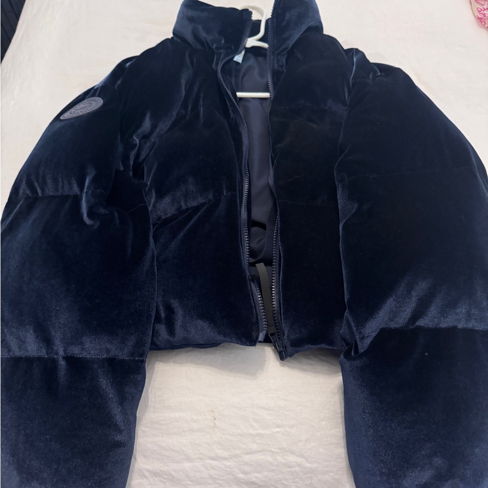 Fabletics Navy Blue Puffer Jacket XL